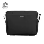 تصویر اختصاصی از نمای پشتی کیف دستی لپ‌تاپی آکسفورد کد ox-۰۰۱ در مشکی