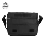 تصویر اختصاصی از زیپ باز کیف دستی لپ‌تاپی آکسفورد کد ox-۰۰۱ همراه با بند در مشکی