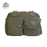 تصویر اختصاصی از نمای جلوی کیف زنانه دوشی بوبو کد ۱-۶۰۰۶ در رنگ سبز زیتونی