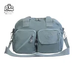 تصویر اختصاصی از نمای جلوی کیف زنانه دوشی بوبو کد ۱-۶۰۰۶ همراه با بند در رنگ آبی پاستلی