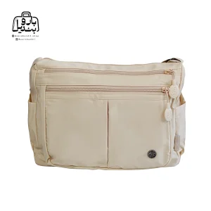 تصویر اختصاصی از نمای جلوی کیف زنانه دوشی بوبو کد ۶۹۱۴ در رنگ زرد کره‌ای