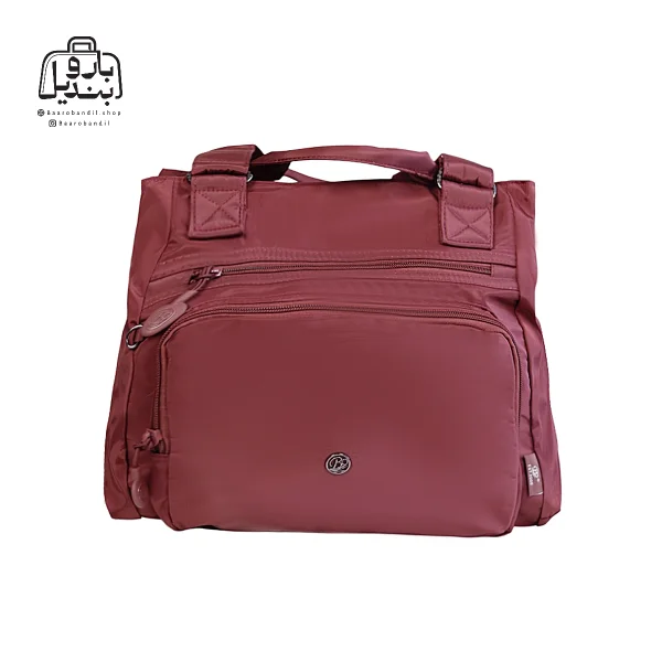 تصویر اختصاصی از نمای جلوی کیف زنانه دوشی بوبو کد ۸۴۹۱ در رنگ زرشکی