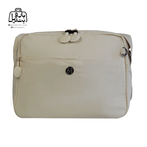 تصویر اختصاصی از نمای جلوی کیف زنانه دوشی بوبو کد ۸۵۳۸ در رنگ زرد کره‌ای