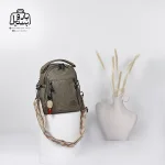 تصویر اختصاصی از نمای جلو و کناری کیف دوشی زنانه موجیتو کد 7657 در رنگ سبز