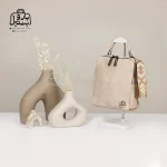 تصویر اختصاصی از نمای جلوی کیف دوشی زنانه موجیتو کد 7660 در رنگ کرمی