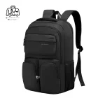 تصویر اختصاصی از نمای جلو و کناری کولهپشتی بنج کد ۱۸۰۷ در رنگ مشکی