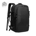 تصویر اختصاصی از نمای جلو و کناری کولهپشتی بنج کد ۲۲۰۳۹ در رنگ مشکی