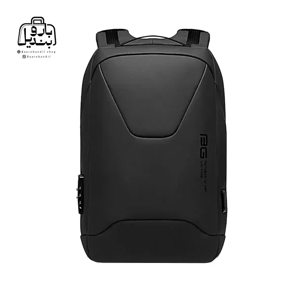 تصویر اختصاصی از نمای جلوی کوله بنج کد 22188 در رنگ مشکی