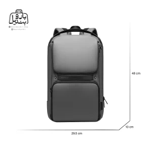 تصویر اختصاصی از نمای جلوی کولهپشتی بنج کد ۷۲۶۱ در رنگ طوسی همراه با سایزبندی