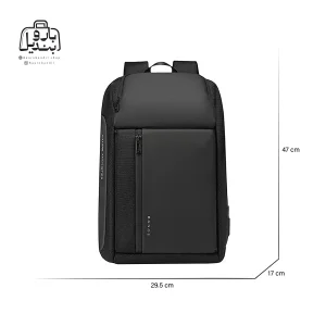 تصویر اختصاصی از نمای جلوی کولهپشتی بنج کد ۷۶۶۳ در رنگ مشکی همراه با سایزبندی