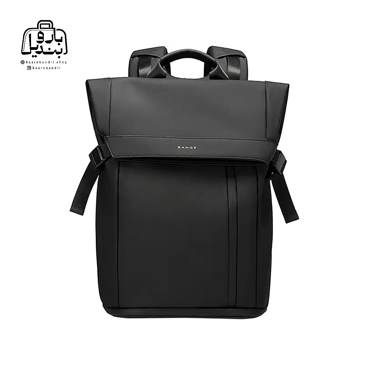 backpack-bange-7700-black-front تصویر اختصاصی از نمای جلوی کولهپشتی بنج کد ۷۷۰۰ در رنگ مشکی