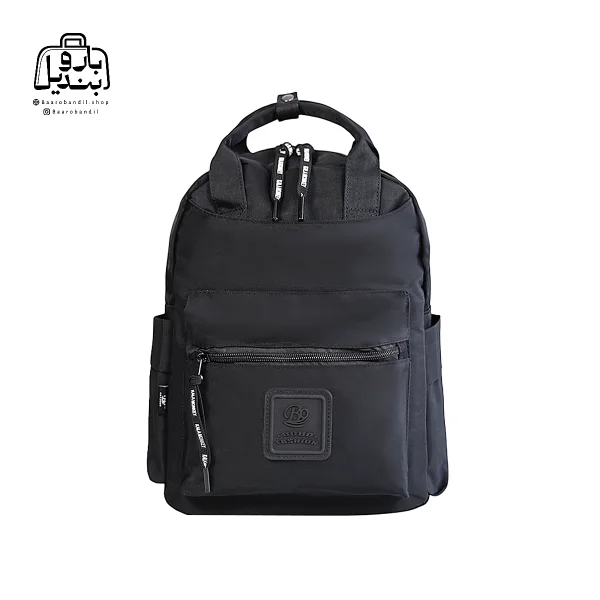 تصویر اختصاصی از نمای جلوی کوله بوبو کد ۳۲۰۱ در رنگ مشکی