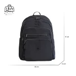 تصویر اختصاصی از نمای جلوی کوله‌پشتی چیبائو کد ۱۷۸۱۰a-sf در رنگ مشکی همراه با سایزبندی