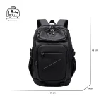 تصویر اختصاصی از نمای جلوی کوله کاکا کد ۰۰۰۱ در رنگ مشکی