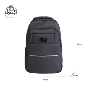 تصویر اختصاصی از نمای جلوی کوله‌پشتی ام آی کد ۱۷۸۲ در رنگ مشکی همراه با سایزبندی