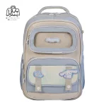 تصویر اختصاصی از نمای جلوی کوله پشتی مدرسه هپی بیبی کد ۱۳۰۵ در رنگ آبی