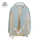 تصویر اختصاصی از نمای پشتی کوله پشتی مدرسه هپی بیبی کد ۱۳۰۵ در رنگ سبز پاستیلی