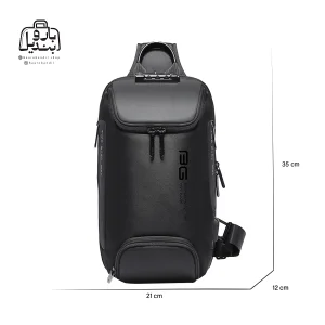 تصویر اختصاصی از نمای جلوی بادی‌ بگ (کراس بادی) بنج کد ۷۰۸۲ در رنگ مشکی با سایزبندی