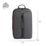 تصویر اختصاصی از نمای جلوی بادی‌ بگ (کراس بادی) بنج کد ۷۲۳۳ در رنگ مشکی با سایزبندی