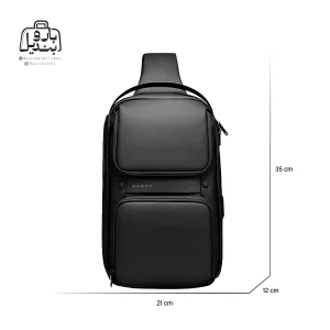 تصویر اختصاصی از نمای جلوی بادی‌ بگ (کراس بادی) بنج کد ۷۲۵۸ در رنگ مشکی با سایزبندی