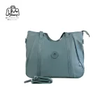 تصویر اختصاصی از نمای جلوی ساک بوبو کد ۲-۳۰۰۲ همراه با بند در رنگ سبز