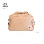 تصویر اختصاصی از نمای جلوی ساک بوبو کد ۹۱۰۱۹ در رنگ نخودی همراه با سایزبندی