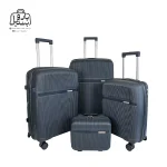 تصویر اختصاصی از ست چهار تکهٔ چمدان هرموسا کد ۸۰۲۵ در رنگ نوک‌مدادی