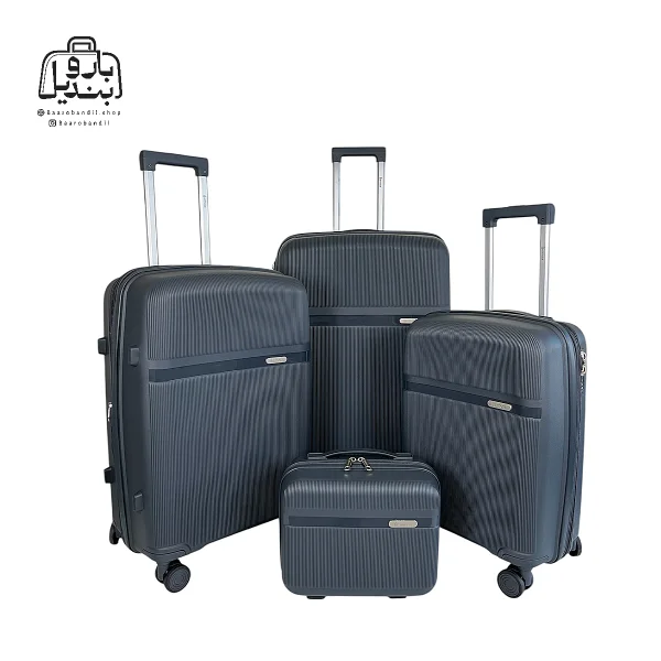 تصویر اختصاصی از ست چهار تکهٔ چمدان هرموسا کد ۸۰۲۵ در رنگ نوک‌مدادی