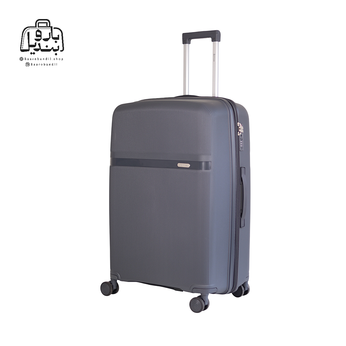 تصویر اختصاصی از چمدان هرموسا کد ۸۰۲۵ سایز بزرگ در رنگ نوک‌مدادی