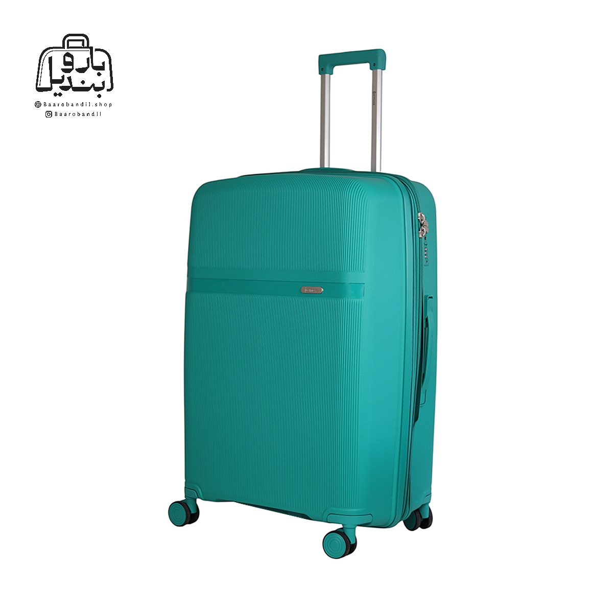 تصویر اختصاصی از چمدان هرموسا کد ۸۰۲۵ سایز بزرگ در رنگ سبز آبی