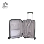 تصویر اختصاصی از زیپ باز چمدان هرموسا کد ۸۰۲۵ در رنگ سبز تیره