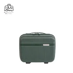 تصویر اختصاصی از نمای جلوی کیف آرایشی چمدان هرموسا کد ۸۰۲۵ در رنگ سبز تیره