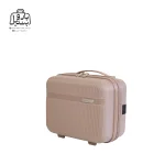 تصویر اختصاصی از کیف آرایشی چمدان هرموسا کد ۸۰۲۵ در رنگ نسکافه‌ای