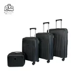 تصویر اختصاصی از ست چهار تکهٔ چمدان هرموسا کد ۸۰۲۶ در رنگ مشکی