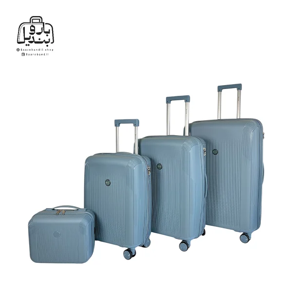 تصویر اختصاصی از ست چهار تکهٔ چمدان هرموسا کد ۸۰۲۶ در رنگ آبی