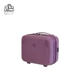 تصویر اختصاصی از نمای جلو و کناری کیف آرایشی چمدان هرموسا کد ۸۰۲۶ در رنگ بنفش