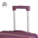 تصویر اختصاصی از نمای جلو و کناری دستهٔ ترولی (کشنده) چمدان هرموسا کد ۸۰۲۶ در رنگ بنفش
