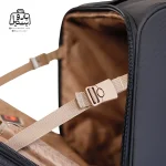 تصویر اختصاصی از جزئیات چمدان خلبانی پرزیدنت کد ۹۱۲ در رنگ مشکی