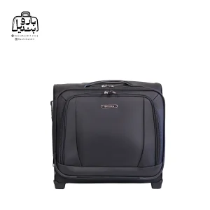 تصویر اختصاصی از نمای جلوی چمدان خلبانی پرزیدنت کد ۹۱۲ در رنگ مشکی