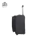 تصویر اختصاصی از نمای کناری چمدان خلبانی پرزیدنت کد ۹۱۲ در رنگ مشکی