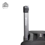 تصویر اختصاصی از نمای کناری دستهٔ ترولی (کشنده) چمدان خلبانی پرزیدنت کد ۹۱۲ در رنگ مشکی