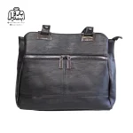 تصویر اختصاصی از نمای جلوی کیف زنانه دنیز جنوا کد ۰۰۱۰۱ در رنگ مشکی