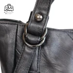 تصویر اختصاصی از جزئیات کیف دوشی زنانه دنیز جنوا کد ۰۰۱۱۱ در رنگ مشکی