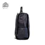 تصویر اختصاصی از نمای کناری کیف دوشی زنانه دنیز جنوا کد ۰۰۲۳ در رنگ مشکی