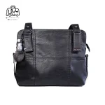 تصویر اختصاصی از نمای جلوی کیف زنانه دنیز جنوا کد ۰۰۴۰ در رنگ مشکی