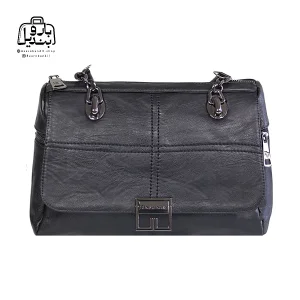 تصویر اختصاصی از نمای جلوی کیف زنانه دنیز جنوا کد ۰۰۴۱ در رنگ مشکی