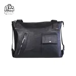 تصویر اختصاصی از نمای جلوی کیف زنانه دنیز جنوا کد ۰۰۵۳ در رنگ مشکی