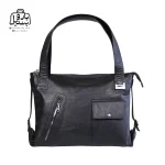 تصویر اختصاصی از نمای جلوی کیف زنانه دنیز جنوا کد ۰۰۵۳ در رنگ مشکی