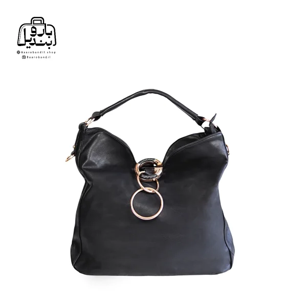 تصویر اختصاصی از نمای جلوی کیف زنانه دوشی هیدا کد ۲۹۲ در رنگ مشکی