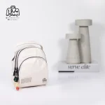 تصویر اختصاصی از نمای جلو و کناری کیف دوشی زنانه موجیتو کد 7652 در رنگ سفید